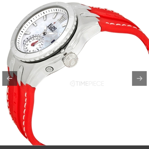 Elini Barokas ELINI-20029-02-RDS Genesis Vision Ladies Quartz Watch Red NWBox - Picture 3 of 9